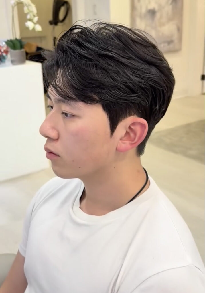 Mens perm at PERFECT X HAIR