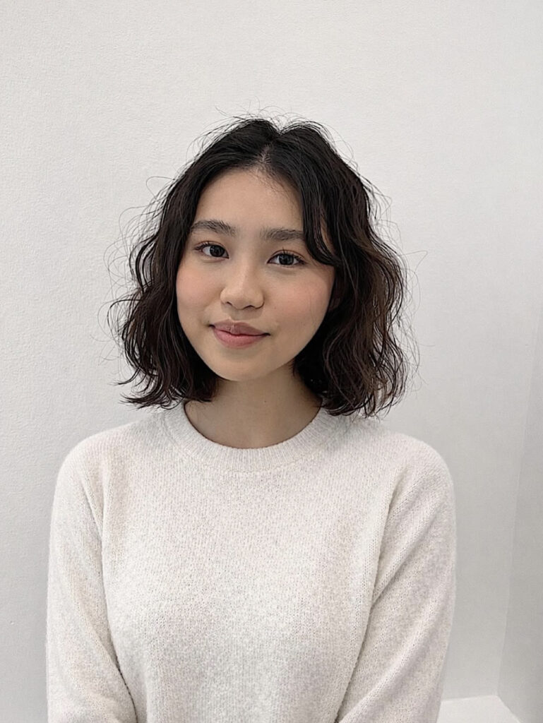 Vintage bob perm