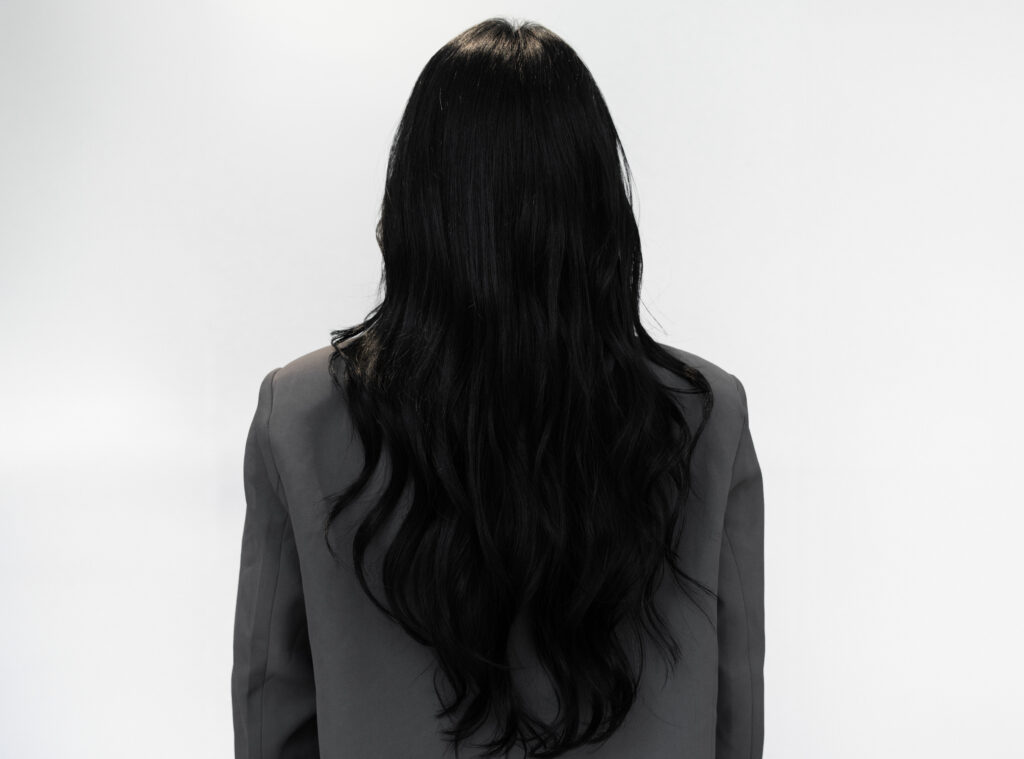 Blue black hair at PERFECT X HAIR