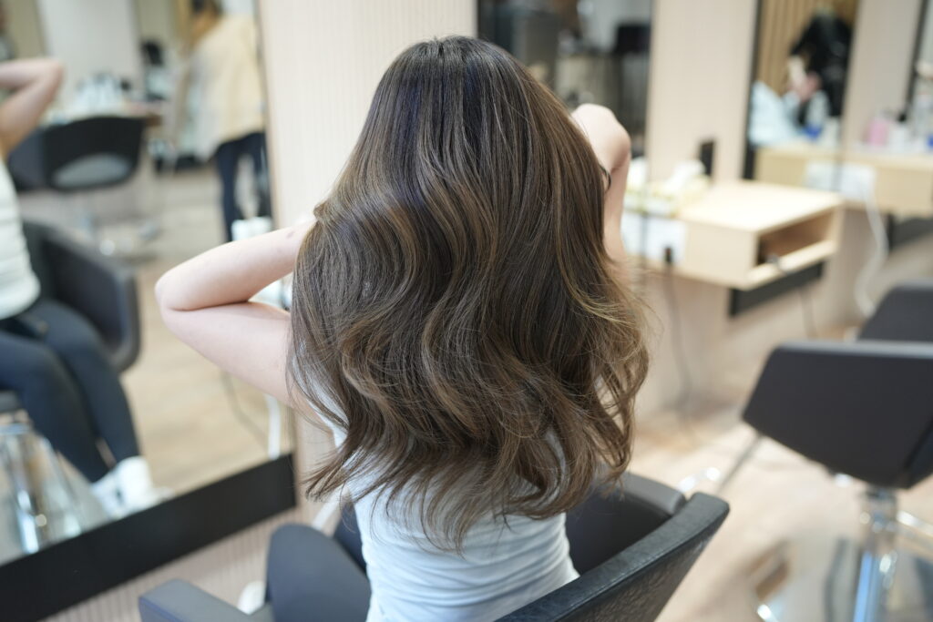 Balayage on Asian hair at PERFECT X HAIR