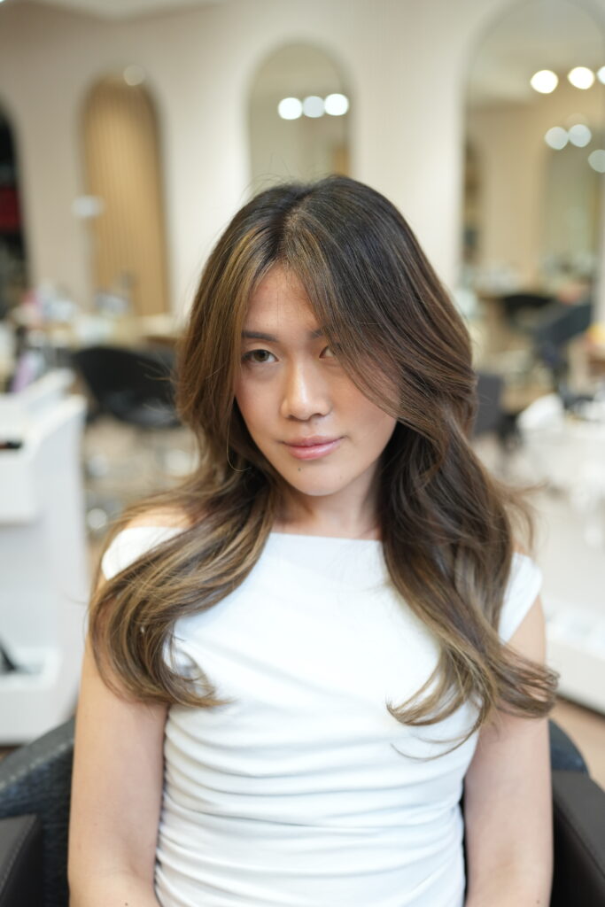 Balayage on Asian hair at PERFECT X HAIR