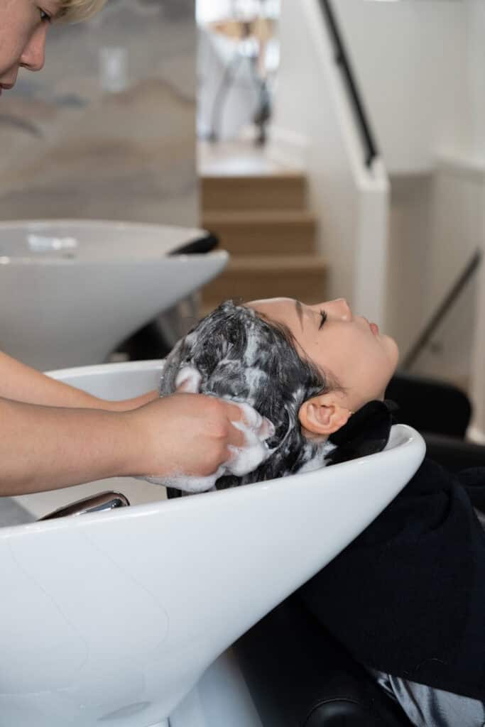 Washing hair