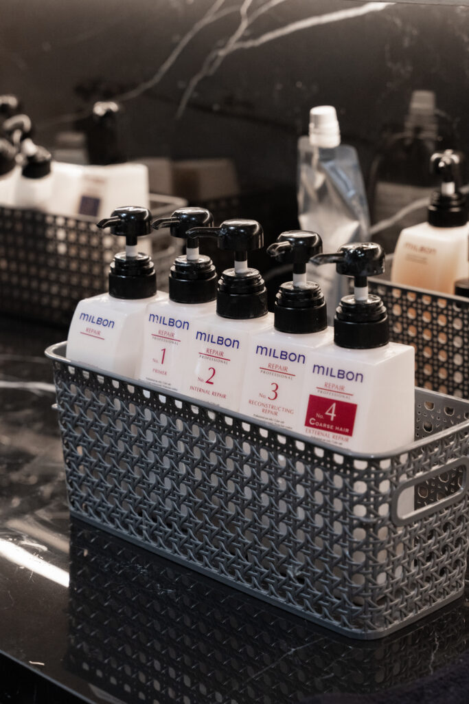 Milbon hair products at PERFECT X HAIR