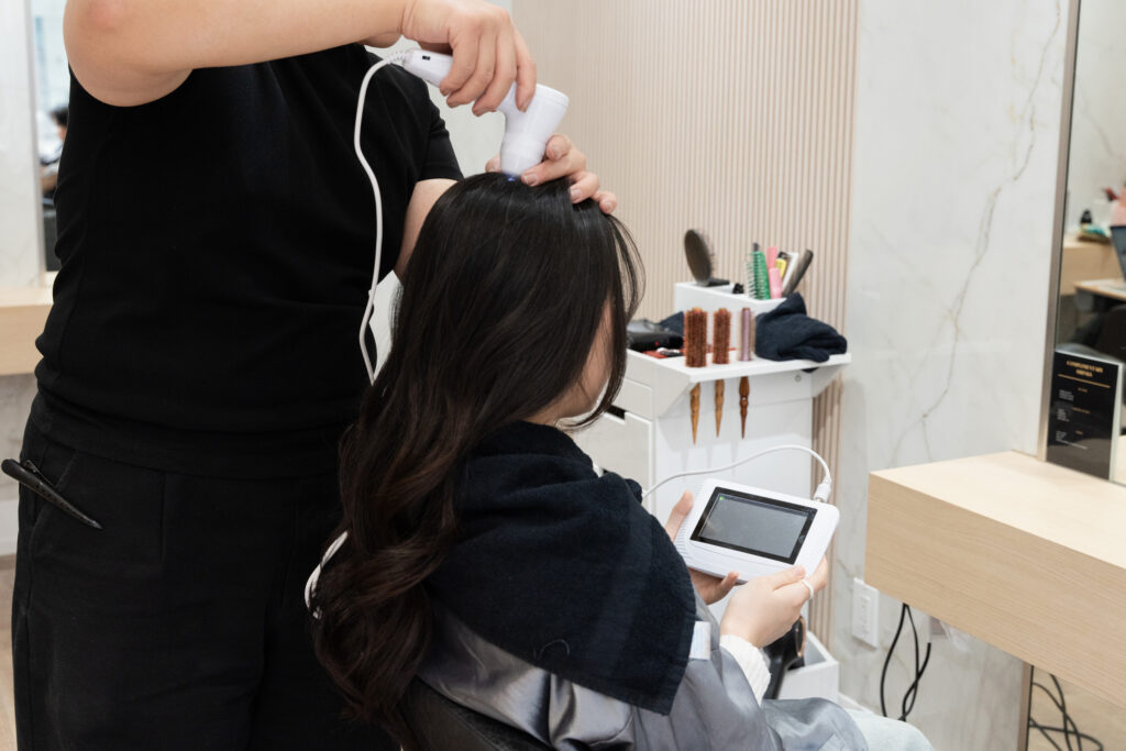 Scalp treatment at PERFECT X HAIR