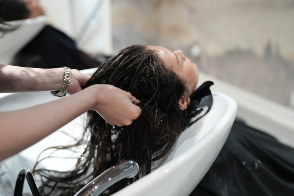 Hair wash at PERFECT X HAIR