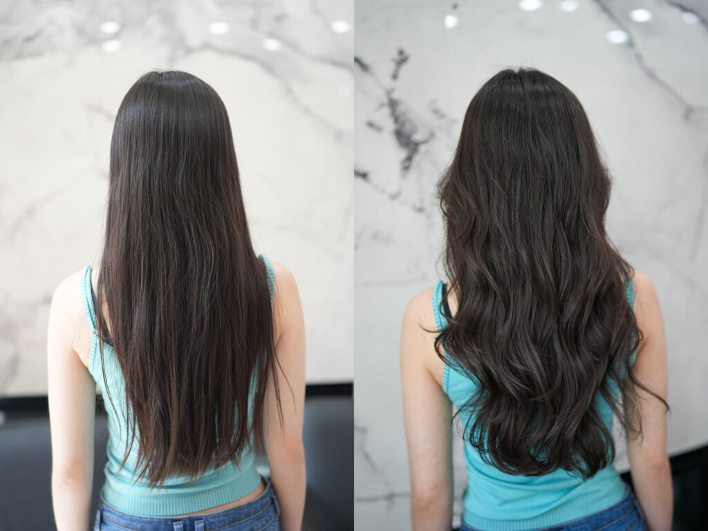 Before & After S-Curl Perm at PERFECT X HAIR in Toronto