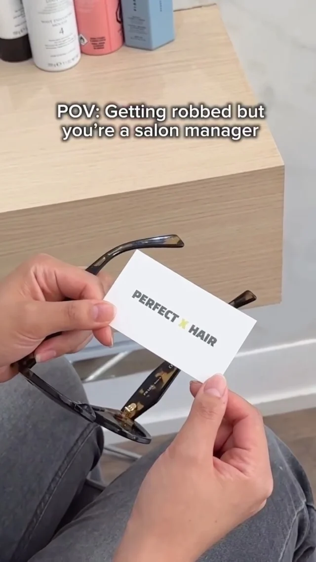 Come for the robbery, stay for the glow-up ✨👱‍♀️#salonhumor #salonlife #funnyreels #salonreels #torontohairsalon